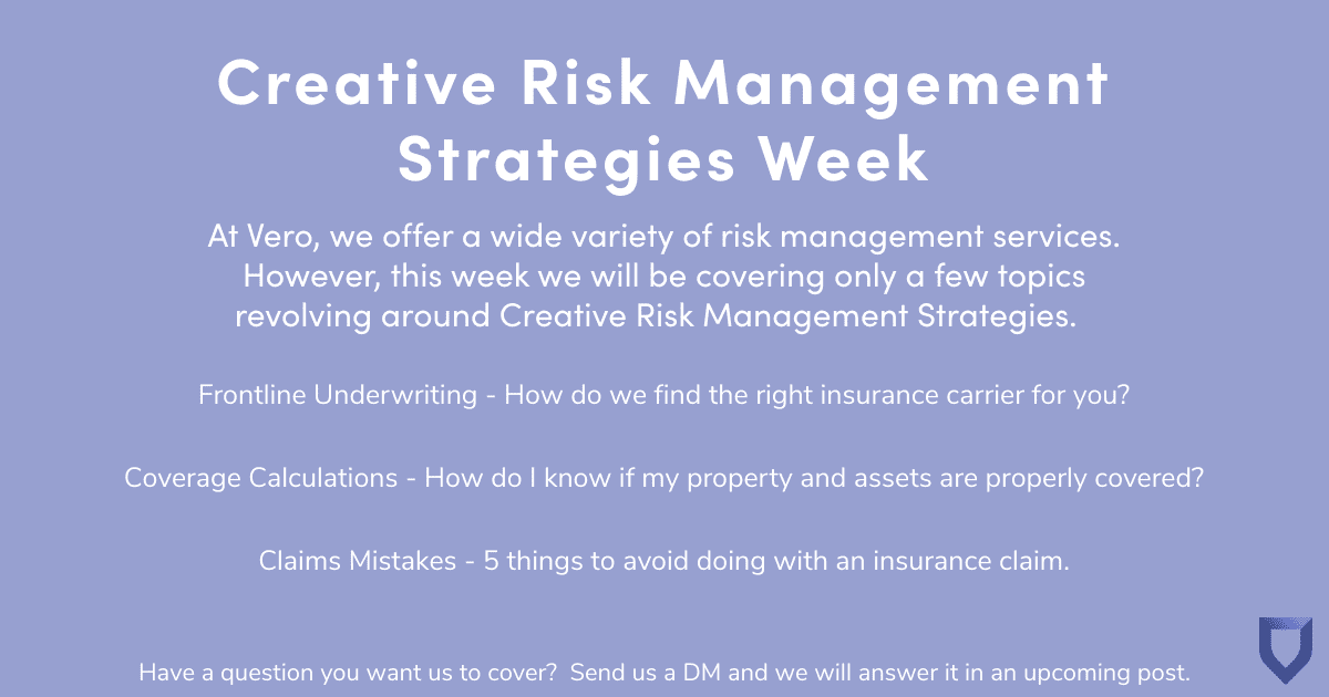 Creative Risk Management Week - Vero Insurance