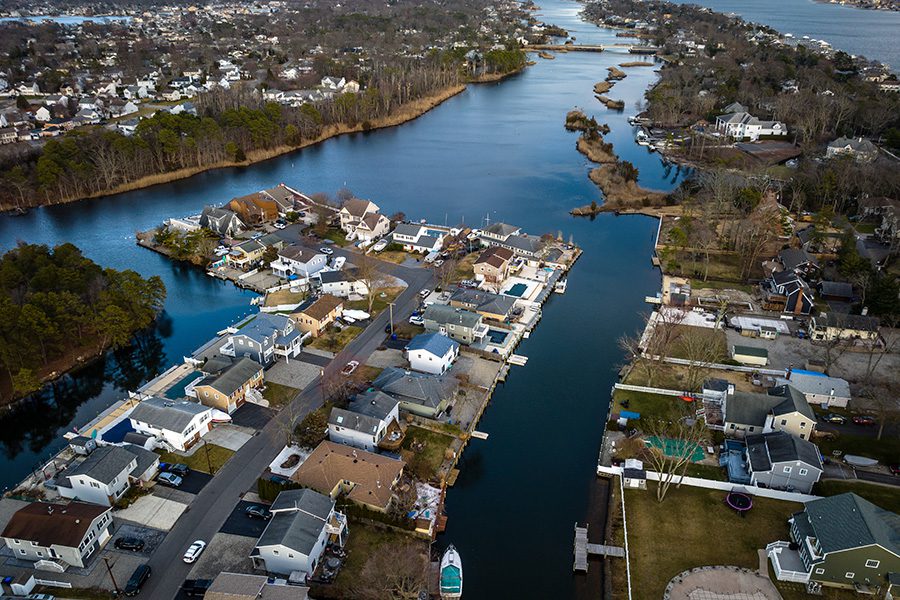 Lakewood, NJ - Aerial Sunset in Brick New Jersey